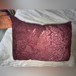 Elegant Burgundy Decorative Pillow